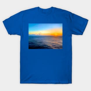 Colorful Sunrise At Sea T-Shirt